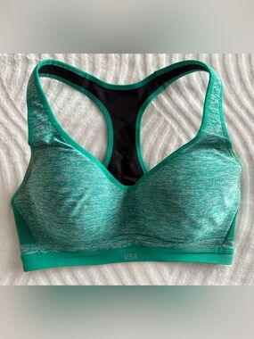 VSX Teal Green Heathered Racerback Sports Bra